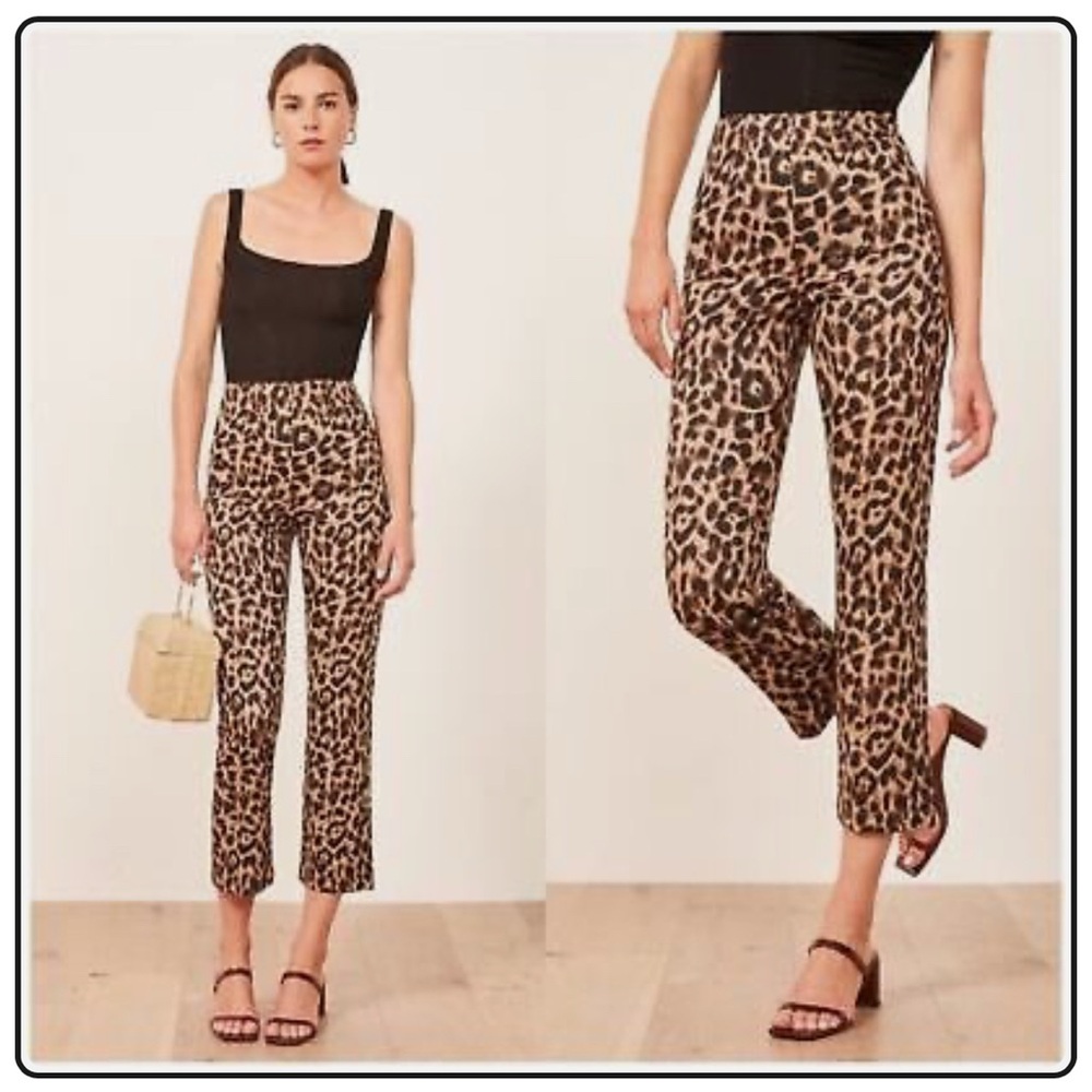 Reformation Leopard Marlon Pant
